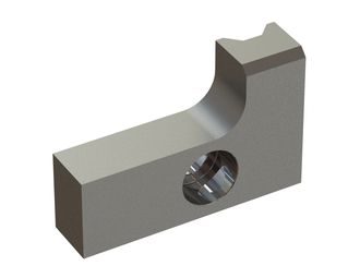 Clamping bar right for Screen plate 140x90x33 for Lindner Recyclingtech 