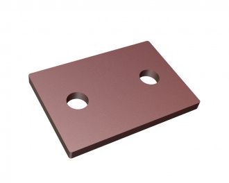 Clamping plate for stator blades 115x80x8 Hardox for Eldan Recycling A/S Eldan MPR