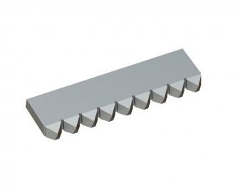 Counter knife middle 386x105x25 Premium Line for Vecoplan 