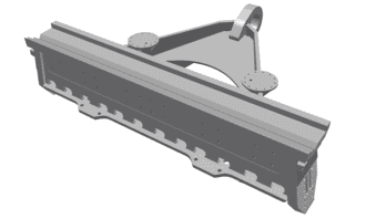 Counter-knife traverse version 80 Special variant for Vecoplan LLC (Retech) Vecoplan VAZ 160/200