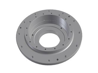 Flange bearing housing D=300 for rotor for Vecoplan 