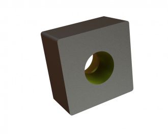Knife 43x43x23 rounded edges, Eco Line for Lindner Recyclingtech Lindner Micromat