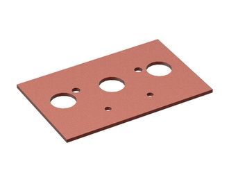 Wear plate for clamping bar 345x219x10 Hardox for Lindner Recyclingtech 