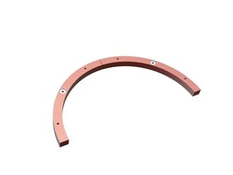 Wear ring bottom, 2-piece Ø1030x47 for Adelmann Umwelt GmbH 