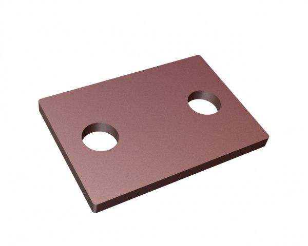 Clamping plate for stator knife 115x80x8 for Eldan HPG 205