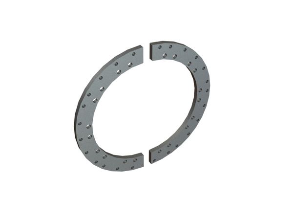 Flange ring 2-parts ECO-Rotor, 5 rows for Lindner Recyclingtech Lindner Komet 2800 (A)