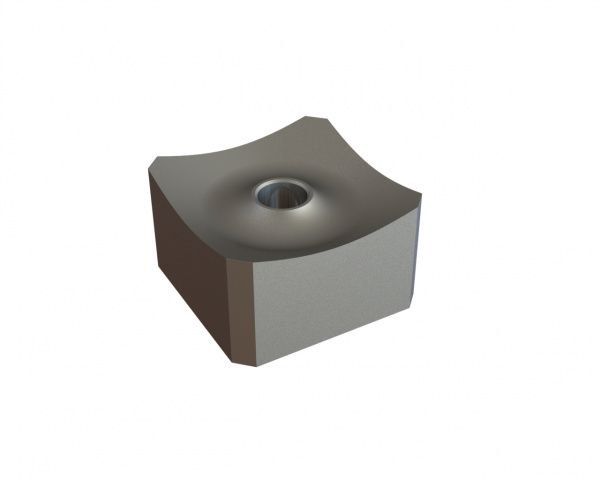 Knife 43x43x25 edges chamfered Premium Line for Lindner Recyclingtech Lindner Micromat