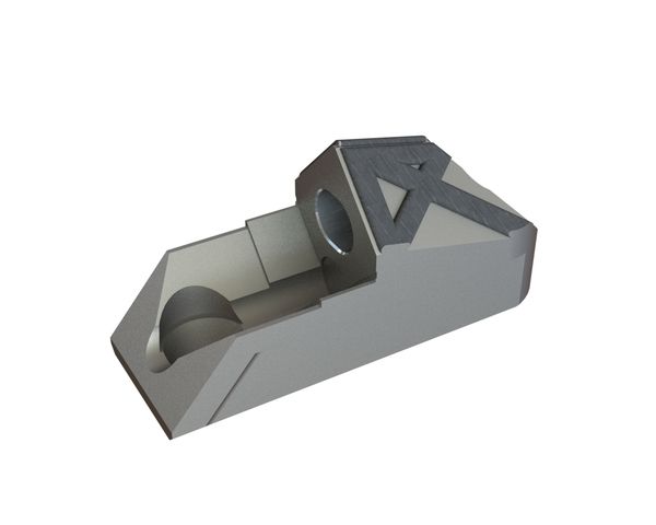 Knife holder 214x104x74 hard-faced for Lindner Recyclingtech Lindner Micromat Plus 2500