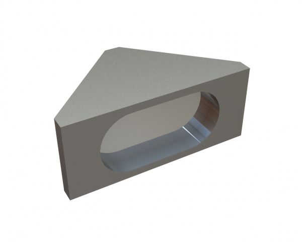 Support plate for counter knives 60x32x25 for Lindner Recyclingtech Lindner Antares