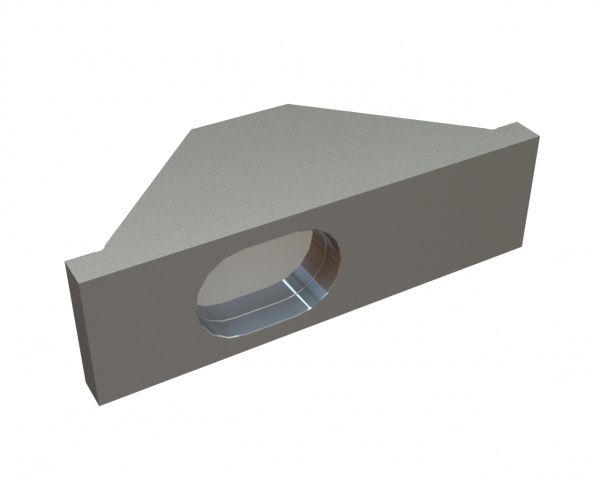 Support plate for counter knives 90x35x26 for Lindner Recyclingtech Lindner Micromat
