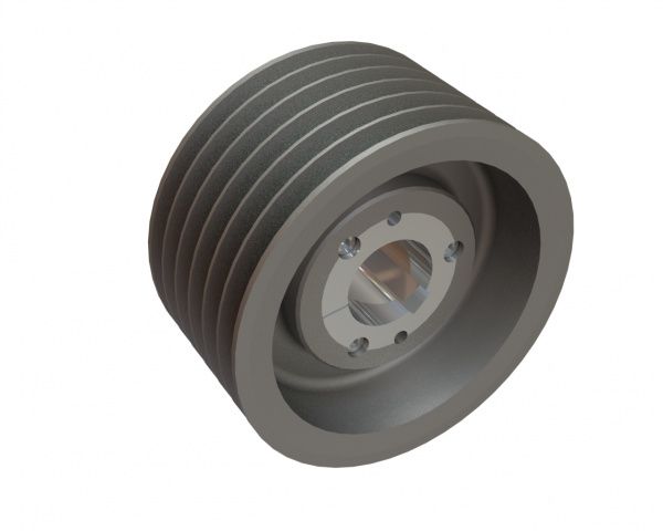 V-belt pulley SPC Ø375 6 grooves for Lindner Recyclingtech Lindner Universo